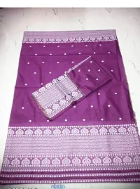 Classic Cotton Printed Saree with Blouse piece-thumb1