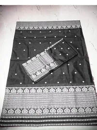 Classic Cotton Printed Saree with Blouse piece-thumb1