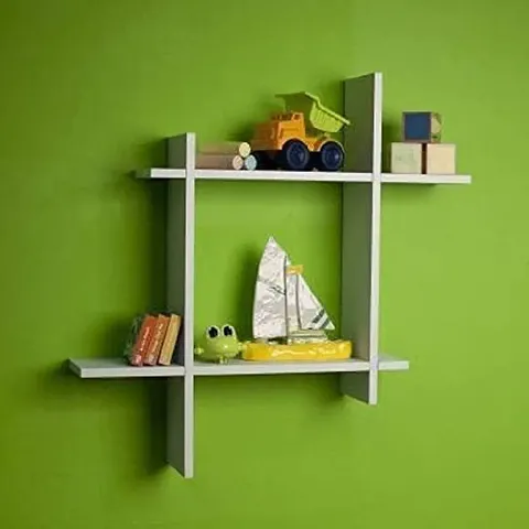 Solander Wooden Wall Shelves Book Shelf Floating Rack Hanging Mounted Storage Shelf for Home Decorative Items