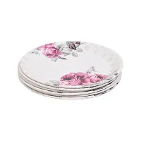 DRIZLING Bpa Free Round 11 Inch Melamine Plates for Dinner Lunch Breakfast, Food Grade, Reusable, Full Meals Thali(Dishwasher Safe, Microwave Safe) Set of 6-thumb2