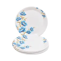 DRIZLING Melamine Plates 11 inch Floral Print Snacks/Lunch/Party Plates, Set of 6-thumb2