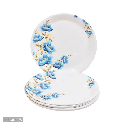 DRIZLING Melamine Plates 11 inch Floral Print Snacks/Lunch/Party Plates, Set of 6-thumb3