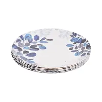 DRIZLING Floral Printed Melamine Plates 11 inch for Snacks/Lunch/Party Plates, Set of 6-thumb2