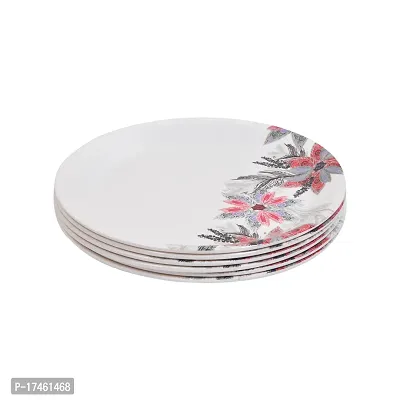 DRIZLING 11 INCH Flower Design Melamine Plates for Lunch, Dinner and Breakfast Attractive Serving Party Plates (Set of 6)-thumb4