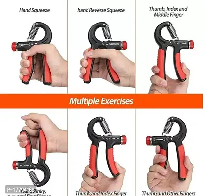 DRIZLING Adjustable Spring Hand Exerciser | Finger Exerciser| Hand Grip Strengthener for Men  Women (Multicolor)-thumb3