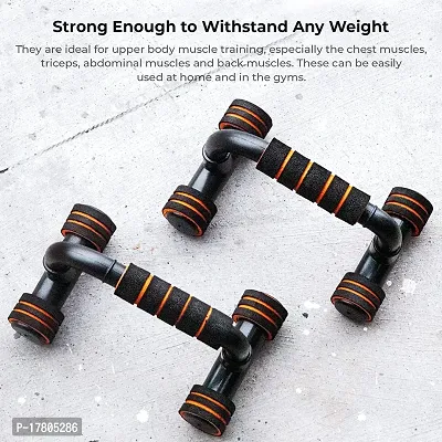 DRIZLING  Push Up Bar And Belt For Gym and Home Exercise Dips or Push Ups and ABS Workout-thumb2