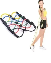 DRIZLING Figure 8 And Resistance Band, Toning Tube with D Handle for Exercise Workout, Rubber Band, Resistance Tube for Workout, Toning Tube Resistance Band, Exercise Band-thumb4