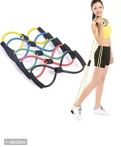 DRIZLING Figure 8 And Resistance Band, Toning Tube with D Handle for Exercise Workout, Rubber Band, Resistance Tube for Workout, Toning Tube Resistance Band, Exercise Band-thumb5