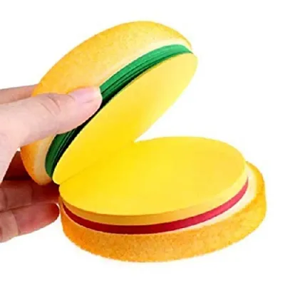Burger Shaped Notepad with Sticky Notes cartoon diary Mini Diary Notebook Mini Diary Notebook Note Pad