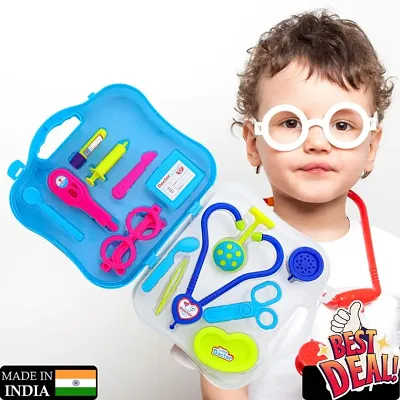 Doctor Play Set with Foldable Suitcase, Doctor Set Toy Game Kit, Compact Medical Accessories Toy