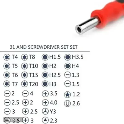 Screwdriver Set, Steel 31 in 1 with 30 Screwdriver Bits, Professional Magnetic Driver Set, for PC/Household/Furniture/Tablet/Game Console/Electronic Devices Magnetic 31 in 1 Repairing Screwdriver Tool-thumb3