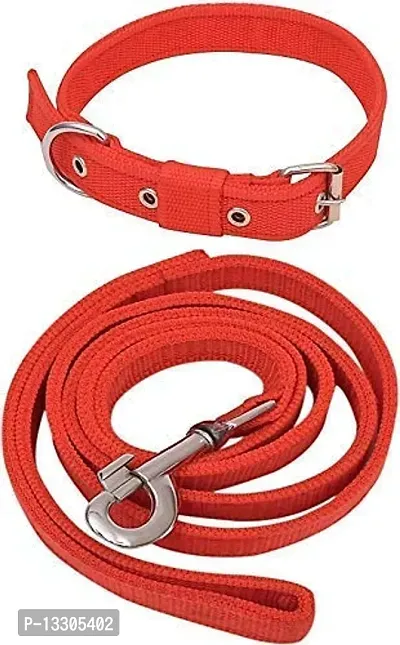 Dog Neck Collar Belts and Leash Set for Medium Size Dog - 1 Inch-thumb0