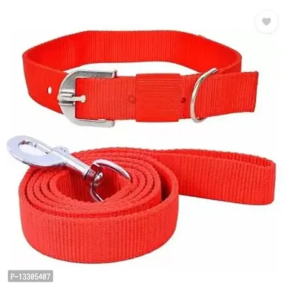 Dog Neck Collar Belts and Leash Set for Medium Size Dog - 1 Inch
