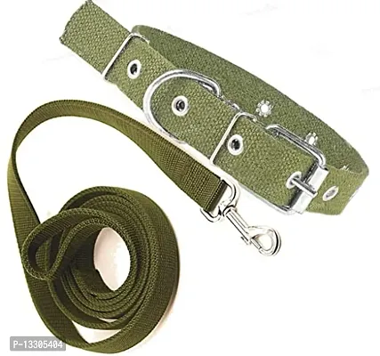 Dog Neck Collar Belts and Leash Set for Medium Size Dog - 1 Inch