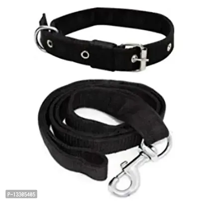 Dog Neck Collar Belts and Leash Set for Medium Size Dog - 1 Inch-thumb0