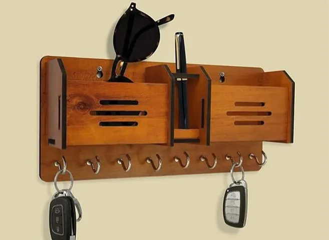 Wooden Key and Mobile Holder