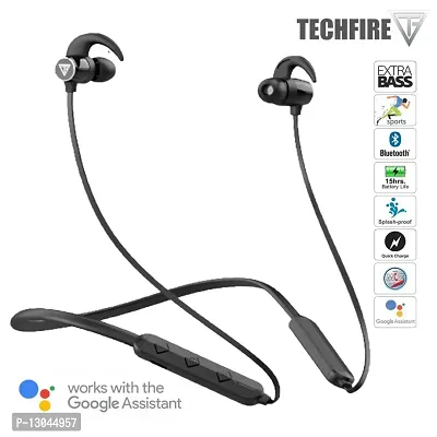 TECHFIRE FIRE-145 -36 Hours Playtime Neckband hi-bass Wireless Bluetooth headph