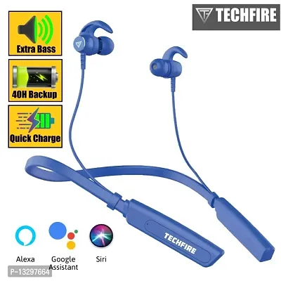 TECHFIRE Fire 500v2 Neckband hi-bass Wireless Bluetooth headph-thumb0