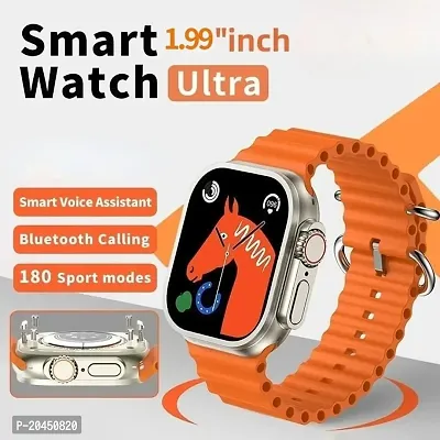 S8 Ultra Smartwatch with 2.05 HD Display, Bluetooth Calling Multiple Sports Modes, Multiple Watch Faces, Spo2 Monitoring  Heart rate monitoring, Call Notification, Bluetooth Camera-thumb0