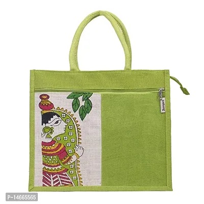Bag for Women Lunch Bag Grocery Bag Jute Fabric Shoulder bag