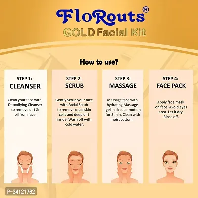 FloRouts Gold Facial Kit (Pack of 1)-thumb3