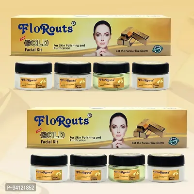 FloRouts Gold Facial Kit (Pack of 2)