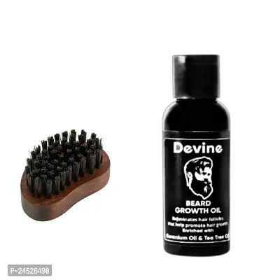 Beard Brush  Beard Comb Combo Kit of 2 for Men-thumb0
