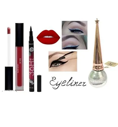 Top Quality Eyeliner With Makeup Essential Combo