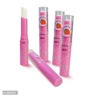 Pack of 5 pink magic lip balm