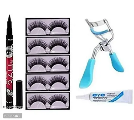 36hour Eyeliner, pack of 10 eyelashes, eyelashes curler and eyelashes glue