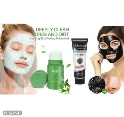 Green Mask Stick And Charcoal Face Mask Skin Care Face Mask-thumb0