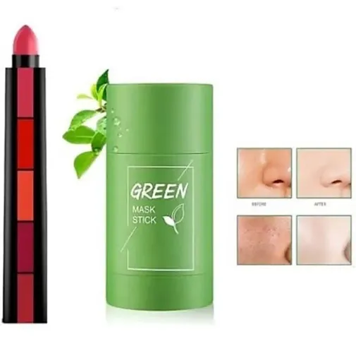 Top Selling Green Tea Stick Mask With Skin Care Essential Combo
