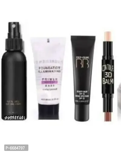 Fixer, primer, foundation and 3d contour stick for makeup-thumb0