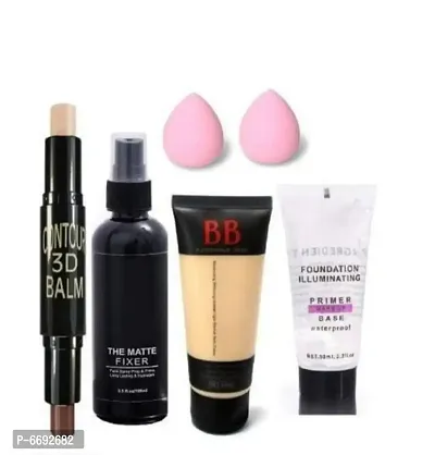 3d contour stick, fixer, primer, foundation and 2 blander for makeup-thumb0