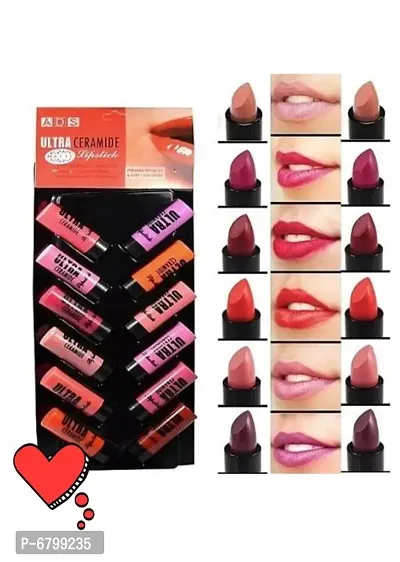 Pack of 12 ultra matte lipstick