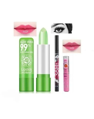 Long Lasting Matte Lipstick With Makeup Essential Combo