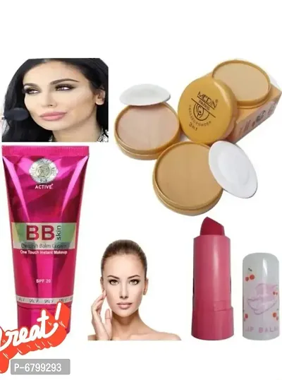 BB cream, 2in1 compact and pink lip balm