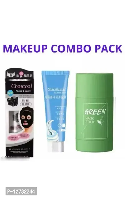 Charcoal face mask, ice-cream mask and green mask