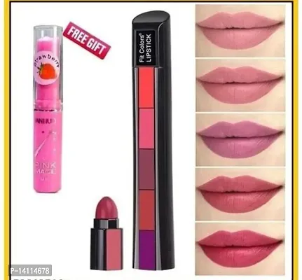 Buy 5in1 lipstick and get pink magic lip balm free-thumb0