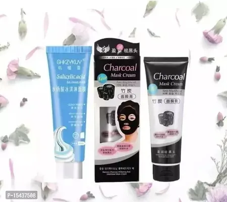 Ice-cream mask and charcoal face mask