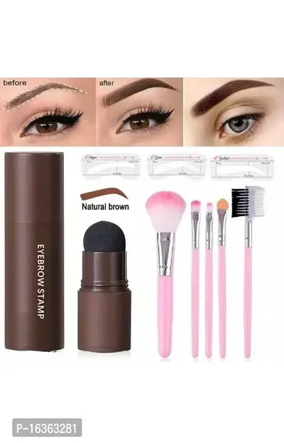 5in1 makeup brush and Eyebrows stamp, hair color