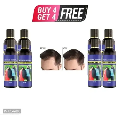 Buy 4 and fet 4 free adivasi hair oil (50ml each)-thumb0