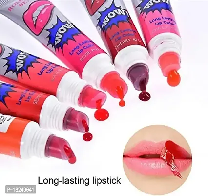 Multicoloured peeloff lipstick (pack of 6)