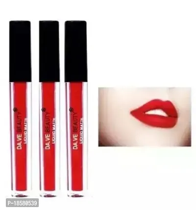 3 red liquid matte lipstick