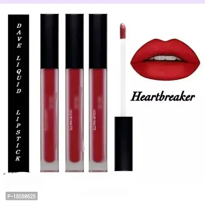 3 red liquid matte lipstick