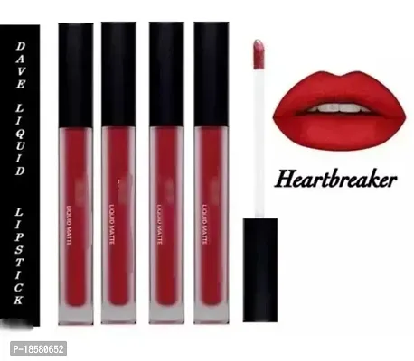 4 red liquid matte lipstick