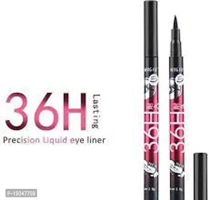 Waterproof 36H YANQINA Eyeliner Black Pencil Kajal Combo Set - Pack of 1-thumb0