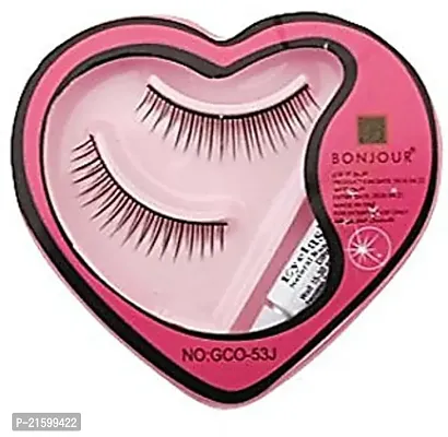 heart shaped eyelash with glue (pack of 1)