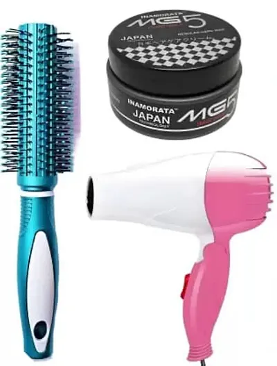Modern Hair Care Cream with Comb and Dryer