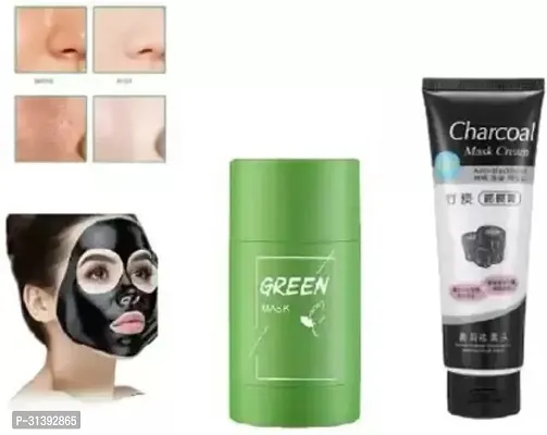 Green Mask Stick  Charcoal Peel Off Mask (Pack of 2)